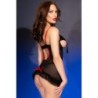 Babydoll e Tanga Cr-4832 Preta Chilirose 36-38 P/M