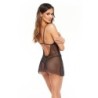 Babydoll e Tanga Davina Nera Beauty Night Fashion 40-42 L/XL