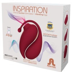 Inspiration Succionador Clitóris + Ovo Vibratório Vermelho - App Gratuito