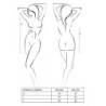 Babydoll i Tanga Donata Negre Talla Queen Passion 52-54 6XL/7XL