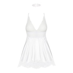 Babydoll Et String Eve Blanc Beauty Night Fashion 36-38 S/M