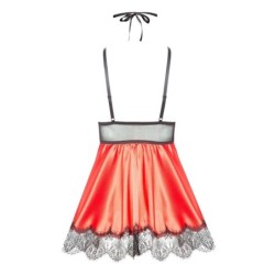 Babydoll Y Tanga Eve Rosso Beauty Night Fashion 40-42 L/XL