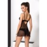 Babydoll un stringi Gisele Black Passion 36-38 S/M