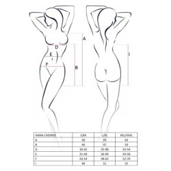 Babydoll i Stringi Hana Red Passion 44-46 XXL/3XL