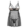 Babydoll ja Heartia Obsessive musta stringit 40-42 L/XL
