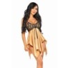 Babydoll Set met String Julieta Goud Beauty Night Fashion 40-42 L/XL