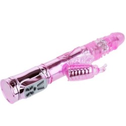 Wiederaufladbarer Vibrator mit Rotation und pulsierendem Stimulator Butterf