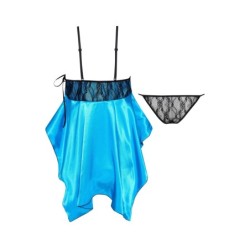 Babydoll Et String Juliette Turquoise Beauty Night Fashion 36-38 S/M