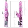 Polnilni Vibrator z Rotacijo in Stimulatorjem Throbbing Butterf