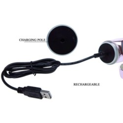 Polnilni Vibrator z Rotacijo in Stimulatorjem Throbbing Butterf