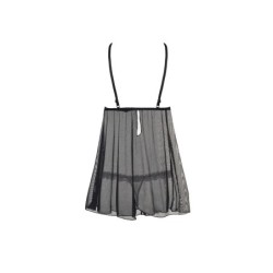 Babydoll i Stringi Lauren Czarna Beauty Night Fashion 36-38 S/M