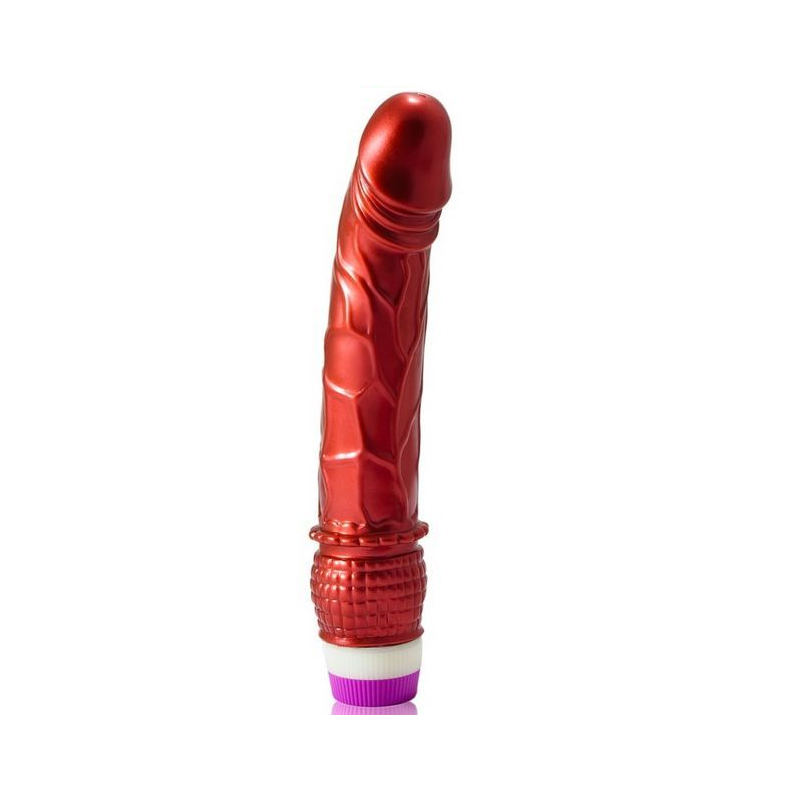 Vibrador Rojo Realistico 23 Cm