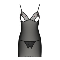 Babydoll e Fio Dental Lovelia Preto Passion 40-42 L/XL