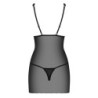 Lucita Obsessive musta babydoll ja stringit 40-42 L/XL