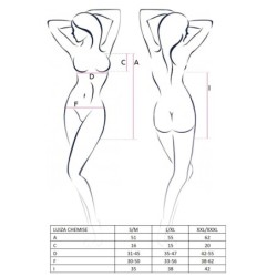 Picardía Y Tanga Luiza Negro Passion 40-42 L/XL