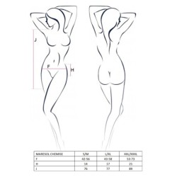 Babydoll a tangá Maresol Čierna Passion 36-38 S/M