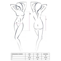 Naughty Knickers & Margarida Black Passion Thong 44-46 XXL/3XL