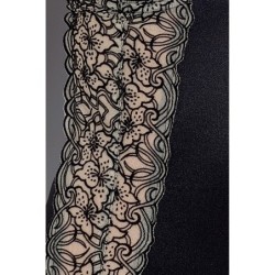 Must Montana Passion stringid ja pitsiline korsett 44-46 XXL/3XL