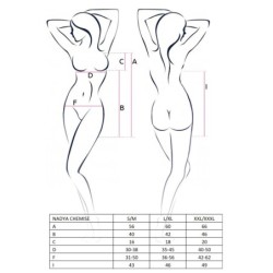 Babydoll e Tanga Nadya Preto Passion 40-42 L/XL