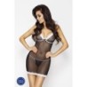 Babydoll in tangice Nanna Chemise Black - Passion 40-42 L/XL