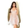 Babydoll i Stringi Naughty Doll Penthouse Biała 40-42 L/XL