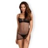 Redella Obsessive melnā 36-38 S/M stringi un rotaļlietas.