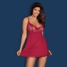 Babydoll Setje met String Rosalyne Obsessive Rood 40-42 L/XL