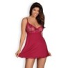 Babydoll Y Tanga Rosalyne Obsessive Roja 40-42 L/XL