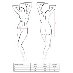 Babydoll och Tanga Viola Svart Passion 44-46 XXL/3XL