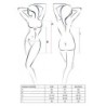 Neckholder-Negligé mit String Wilma Weiß Passion 40-42 L/XL