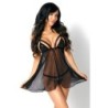 Babydoll e Perizoma Yvonne Nera Beauty Night Fashion 36-38 S/M