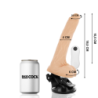 Vibrator s pomičnim zglobom, daljinskim upravljačem, prirodni, 18,5 cm -O- 4 cm