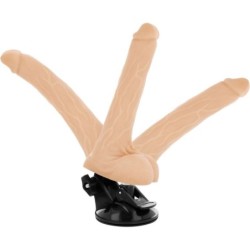 Természetes, 18,5 cm-es, távirányítós, csuklós vibrátor -O- 4 cm