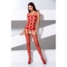 Catsuit Bs067 Czerwony Erotic Line Passion