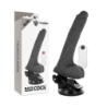 Vibrator s pomičnim zglobom, daljinskim upravljačem, crni, 18,5 cm -O- 4 cm