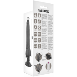 Vibrator s pomičnim zglobom, daljinskim upravljačem, crni, 18,5 cm -O- 4 cm