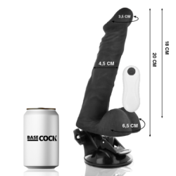 Vibrator Articulat cu Telecomandă Negru 20 Cm -O- 4.5 Cm