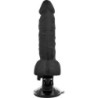 Must 20 cm pikkune ja 4,5 cm laiune liigendatud vibraator kaugjuhtimispuldiga