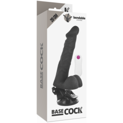 Artikulerbar Vibrator med Fjernbetjening Sort 20 Cm -O- 4.5 Cm