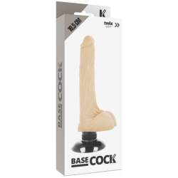 Realistischer 2-in-1 Vibrator Naturgetreu 18,5 Cm -O- 4 Cm