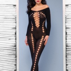 Bodystocking Cr-4646 Musta Chilirose 36-38 S/M
