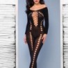 Bodystocking Cr-4646 Nero Chilirose 36-38 S/M