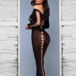 Bodystocking Cr-4646 Černá Chilirose 36-38 S/M