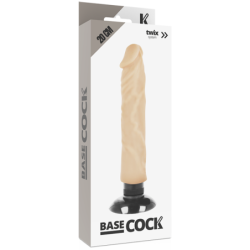 Realistični vibrator 2-v-1 Naraven 20 cm -O- 4 cm