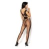 Catsuit Etain Črn Beauty Night Fashion 36-40 S/L
