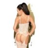 Bodystocking Eye Of The Storm Penthouse Blanc 42 XL