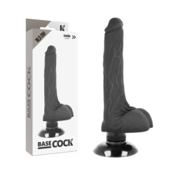 Vibrator Realist 2-1 Negru 18.5 Cm -O- 4 Cm