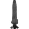 Vibrador Realístic 2-1 Negre 18.5 Cm -O- 4 Cm