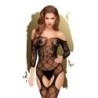 Κορυφαίο Bodystocking Ρετιρέ Μαύρο 36-40 S/L