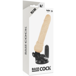 Realistinen Vibrator Kaukosäätimellä Luonnollinen 19.5 Cm -O- 4 Cm